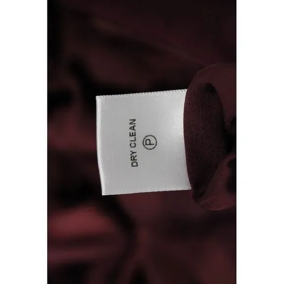 Tularosa Womens Red Wrap Skirt Viscose Polyester Midi Solid Size XS - Picture 6 of 7